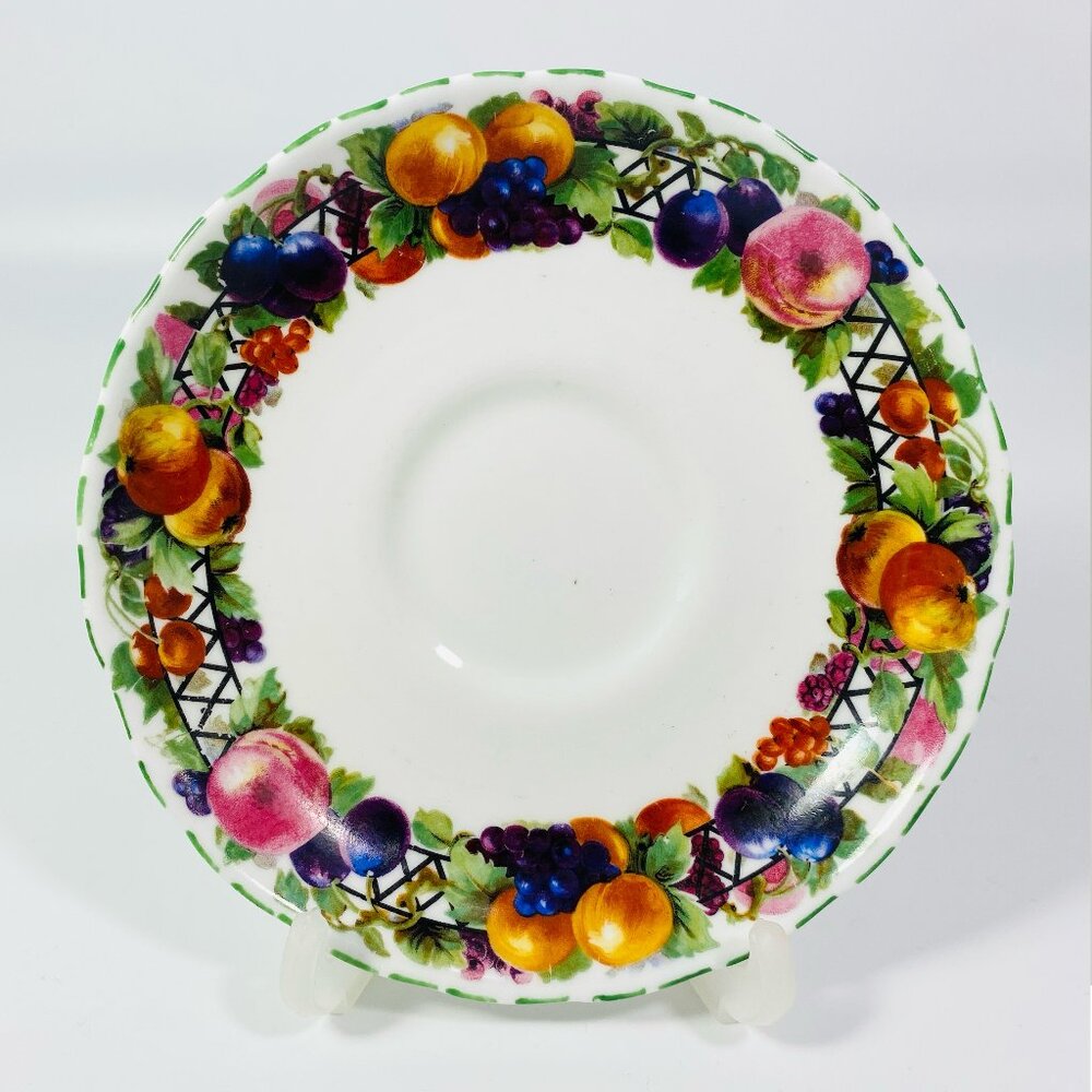 Tuscan England-Pretty fruits design saucer.
